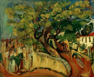 Ch. Soutine, Landschaft in Cagnes mit Baum
